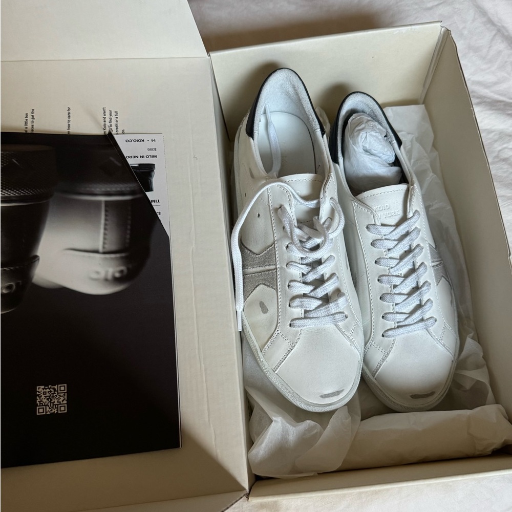 KOIO White and Gray Shoes